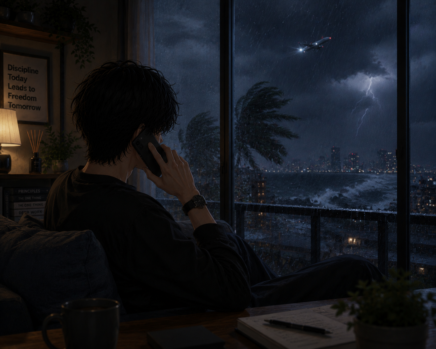 台風の日に女風？